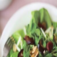 Mâche and Green Apple Salad with Pancetta and Almonds_image