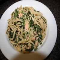 Angel Hair Pasta with Salmon and Spinach Recipe - (4.5/5) image