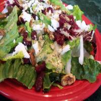 Mixed Greens With Pecans, Goat Cheese, and Dried Cranberries image
