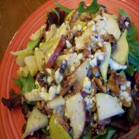 Pear Salad With and Bacon, Gorgonzola and Candied Walnuts image