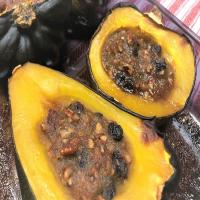 Baked Acorn Squash with Applesauce Filling image
