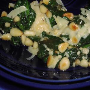 Sauteed Spinach With Pine Nuts image