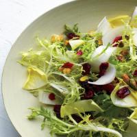 Frisee Salad with Cranberries and Pistachios image