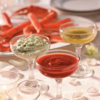 Snow Crab Legs with Dipping Sauces_image
