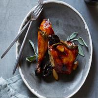 Apricot Glazed Chicken with Dried Plums and Sage_image