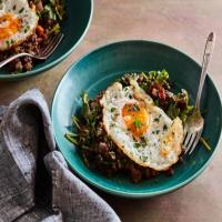 Healthy Braised Lentils with Kale image