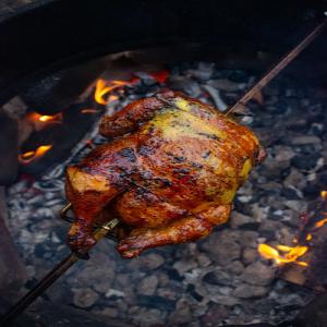 Tequila Lime Rotisserie Chicken - Over The Fire Cooking_image