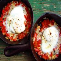 Baked Eggs With Tomatoes (Uova Al Piatto Con Pomodori)_image