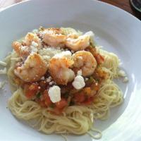 Shrimp with Tomatoes and Feta Cheese_image