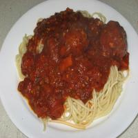 Traditional Spaghetti Sauce & Meatballs image