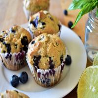 Blueberry, Lime, and Basil Muffins_image