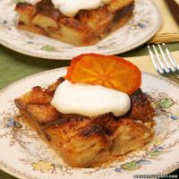 Persimmon White Chocolate Bread Pudding_image