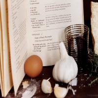 Garlic Soup With Poached Eggs image