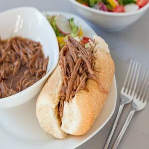 Shredded French-Dip Sandwiches image