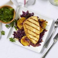 Pan-Roasted Turkey Cutlets With Red Cabbage and Oranges image