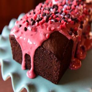Dark Chocolate Cherry Loaf Cake image