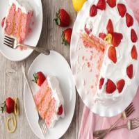 Bird's Strawberry Cake With Lemon Filling image