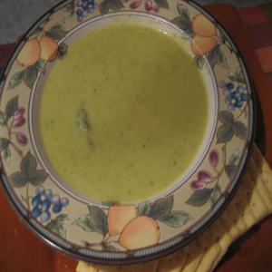 Asparagus (Or Broccoli) and Fontina Cheese Soup_image