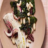 Sea Bass with Kale and Cannellini Beans_image