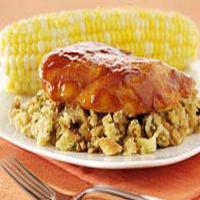 Easy BBQ Chicken with Stuffing Dinner image