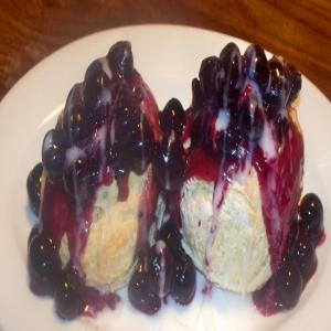 Healthy Copycat of Hardee's Blueberry Biscuits image