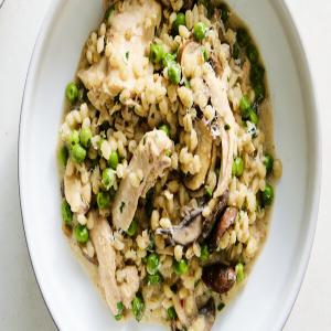 Slow-Cooker Dijon Chicken With Barley and Mushrooms image