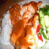 Grilled Fillet of Pacific Salmon With Thai Red Curry Sauce and B_image
