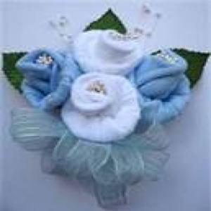 Baby bouquet using baby sox_image