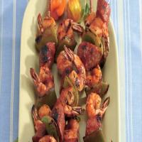 Grilled Shrimp and Sausage Kabobs image