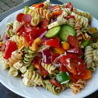 Pasta Salad with Homemade Dressing image