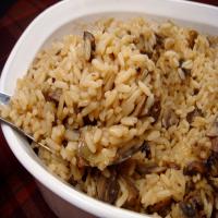 Baked Onion Rice With Mushrooms image