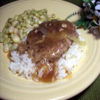 Veal or Turkey Burgers W/Onion Gravy (Low Fat!)_image
