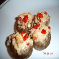 Light Cheesy Crab Stuffed Mushrooms_image