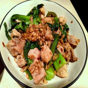 Chicken Thighs with Bok Choy and Farro image