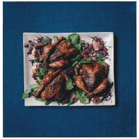 Spice-Rubbed Cornish Hens with Haroseth Stuffing and Sherry Jus_image