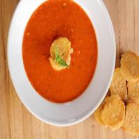 Tomato Soup With Parmesan Croutons image