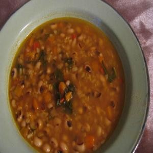 Black Eyed Pea and Brown Rice Soup_image