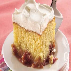 Honey-Rhubarb Cake image