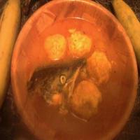 fish soup w/ savory plantain balls_image