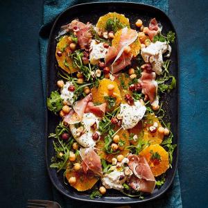 Orange, chickpea & prosciutto salad image