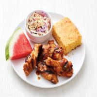 Grilled Mustard Barbecue Chicken Wings image