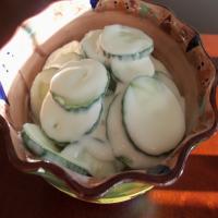 Cucumbers With Easy Dressing image