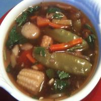 Marmie's Delicious Asain Flavor, Low Cal, Low Fat Vegetable Soup_image