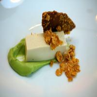 Cereal-Milk Panna Cotta With Caramelized Corn Flake Crunch image