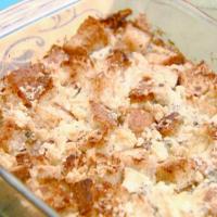 Spiced and Honey Glazed Ham with Savory Bread Pudding_image