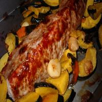 Roasted Pork Tenderloin With Acorn Squash image