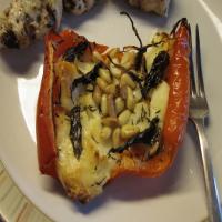 Roasted Red Peppers With Halloumi_image