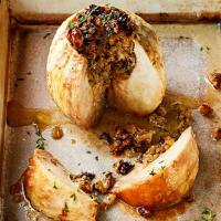 Whole baked celeriac with walnuts & blue cheese image