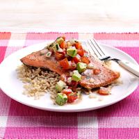 Grilled Salmon with Avocado Salsa image