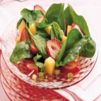 Strawberry-Melon-Spinach Salad image